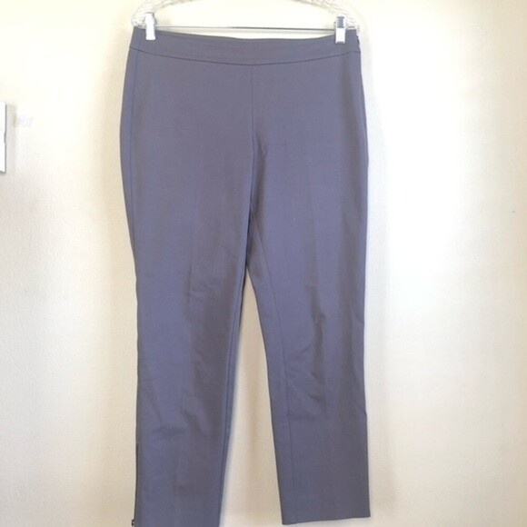 Eileen Fisher Gray Ankle Zipper Pants Size Small - Picture 1 of 9